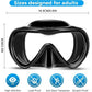 Water Sports Silicone Scuba Swimming Swim Diving Mask Snorkel Glasses Anti Fog Goggles black