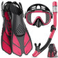 Greatever Snorkel Set Adults with Flippers, Diving Set with Snorkel Mask