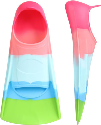 Palmes de natation Greatever, palmes d'entraînement pour enfants pour la natation en longueur