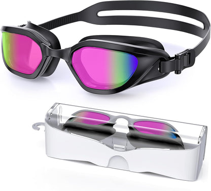 Lunettes de natation Greatever pour adultes, antibuée et protection UV