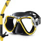 Greatever Kids Dry Snorkel Set Panoramic Wide View Anti-Fog Scuba Diving Mask