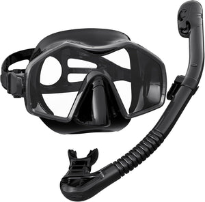 Greatever Snorkeling Gear for Adults, Dry Top Snorkel Mask Adult