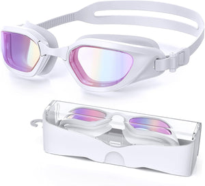 Lunettes de natation Greatever pour adultes, antibuée et protection UV