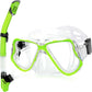 Greatever Dry Snorkel Set Panoramic Wide View Anti-Fog Scuba Diving Mask