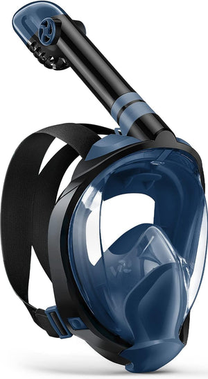 Greatever Full Face Snorkel Mask, Snorkeling Gear for Adults Diving Mask Anti Fog Premium Innovative Safety Breathing System