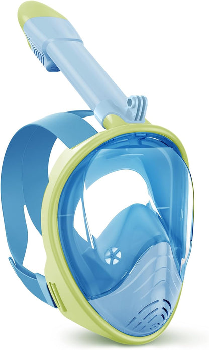 Greatever Kids Snorkel Mask Full Face | Beginner-Friendly & Anti-Fog & Leak-Proof