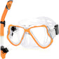 Greatever Dry Snorkel Set Panoramic Wide View Anti-Fog Scuba Diving Mask