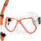 Greatever Dry Snorkel Set Panoramic Wide View Anti-Fog Scuba Diving Mask