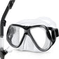 Greatever Dry Snorkel Set Panoramic Wide View Anti-Fog Scuba Diving Mask