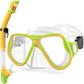 Greatever Kids Dry Snorkel Set | Panoramic Wide View Anti-Fog Scuba Diving Mask