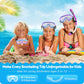 Greatevet Kids Snorkel Set, Anti-Fog Panoramic Tempered Glass Kids Snorkel mask - Available in US & Canada Only
