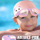 Greatever Kids Swimming Goggles Cap Set for Kids 6-14, Anti-Fog & Anti-UV