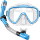 Greatever Snorkel Set Adults Snorkeling Gear Anti-Fog Panoramic View Swim Mask