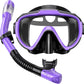 Greatever Snorkel Set Adults Snorkeling Gear Anti-Fog Panoramic View Swim Mask