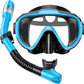 Greatever Snorkel Set Adults Snorkeling Gear Anti-Fog Panoramic View Swim Mask