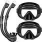 Greatever Snorkeling Gear for Adults, Snorkel Mask Set 180° Panoramic View Snorkel Gear