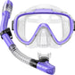 Greatever Snorkel Set Adults Snorkeling Gear Anti-Fog Panoramic View Swim Mask