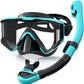 Greatever Snorkel Set Pano 3 Window Snorkel Mask For Adults