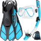 Greatever Adults Mask Fins Snorkel Set Snorkeling Gear