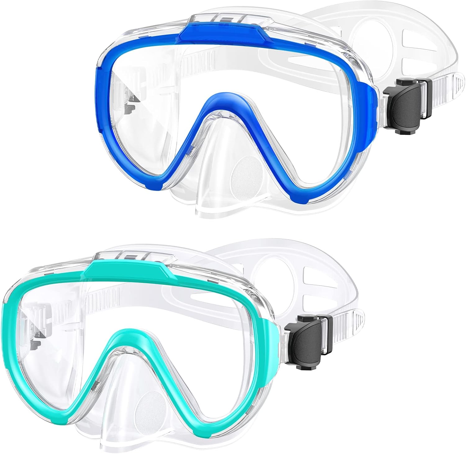 Greatever Swim Goggles Adults, Anti Fog Swimming Goggles with Nose Cov