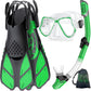 Greatever Adults Mask Fins Snorkel Set Snorkeling Gear