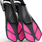 Greatever Kids Snorkel Fins Adjustable Buckles Open Heel Swim Flippers