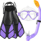 Kids Snorkel Set, Mask Fins Snorkeling Gear for Kids