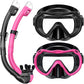 Greatever Snorkeling Gear for Adults, Snorkel Mask Set 180° Panoramic View Snorkel Gear