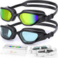 Greatever Swim Goggles Adults, Anti-Fog UV Protection Goggles