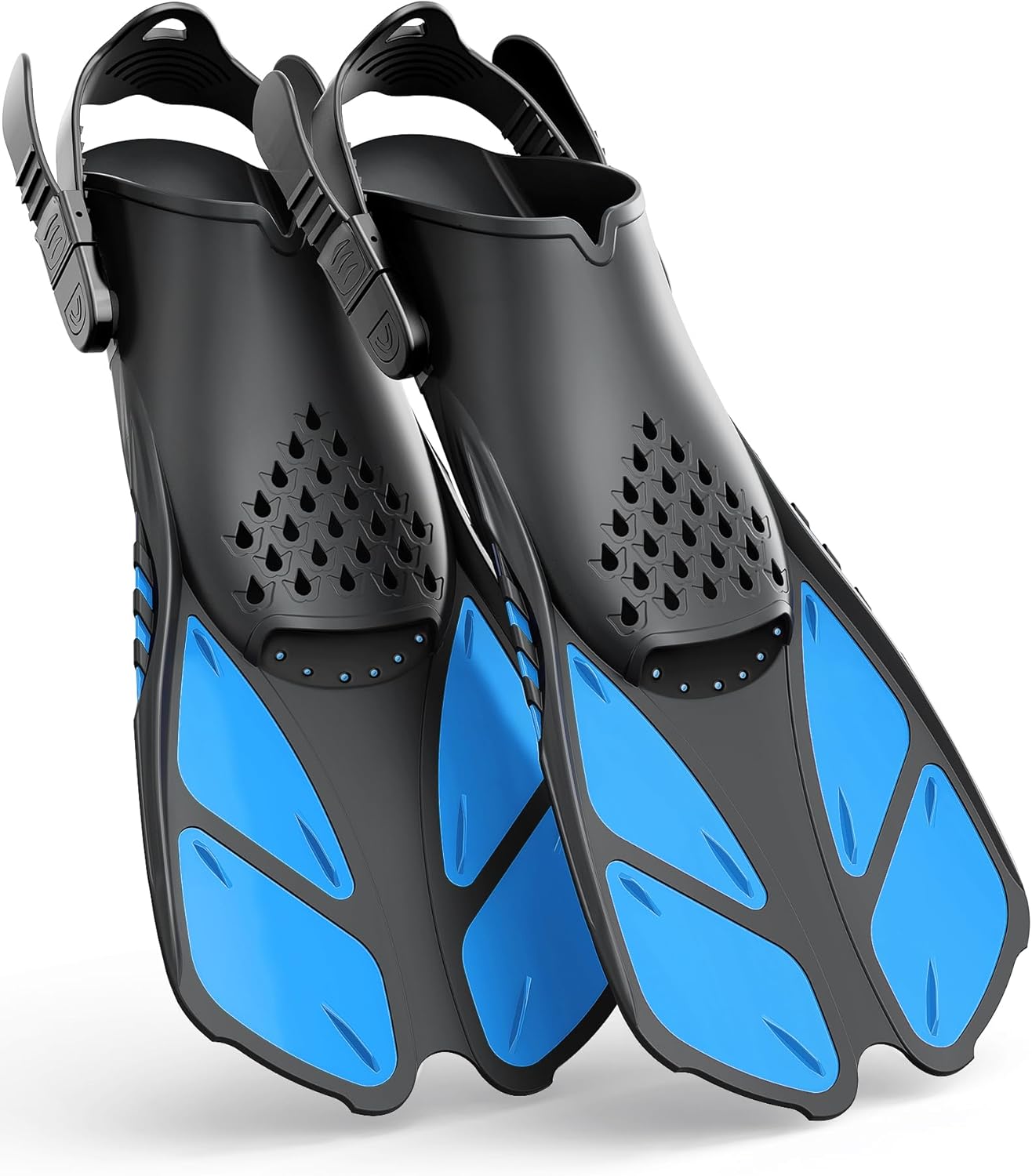 Greatever Adults Snorkel Fins Adjustable Buckles Open Heel Swim Flippe