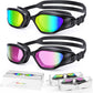 Greatever Swim Goggles Adults, Anti-Fog UV Protection Goggles