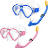 Greatever Kids Snorkel Set - Blue+Light Pink