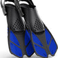 Greatever Kids Snorkel Fins Adjustable Buckles Open Heel Swim Flippers