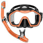 Greatever Dry-Top Snorkel Set With 180°Panoramic Wide View Diving Mask for Adults