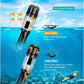 Lealinga Snorkel Set Adults with Flippers, Diving Set with Snorkel Mask, Dry Snorkel, Adjustable Flippers, Snorkelling Packages for Men and Women Scuba Diving Snorkel Mask Fins 3 Piece Snorkel Set