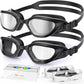 Greatever Swim Goggles Adults, Anti-Fog UV Protection Goggles