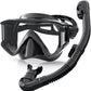 Greatever Snorkel Set Pano 3 Window Snorkel Mask For Adults