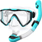 Greatever Snorkel Set Pano 3 Window Snorkel Mask For Adults