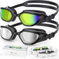 Greatever Swim Goggles Adults, Anti-Fog UV Protection Goggles