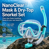 Greatever NanoClear™ Mask & Dry-Top Snorkel Set - Transparent Green