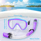 Greatevet Kids Snorkel Set, Anti-Fog Panoramic Tempered Glass Kids Snorkel mask - Available in US & Canada Only