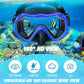 Greatever Snorkeling Gear for Adults, Snorkel Mask Set 180° Panoramic View Snorkel Gear