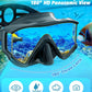 Greatever Snorkel Set Pano 3 Window Snorkel Mask For Adults