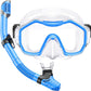 Greatever Dry-Top Snorkel Set With 180°Panoramic Wide View Diving Mask for Adults