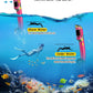 Greatever Dry Snorkel Set Panoramic Wide View Anti-Fog Scuba Diving Mask