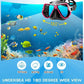 Adult snorkel combo with tempered glass lenses
