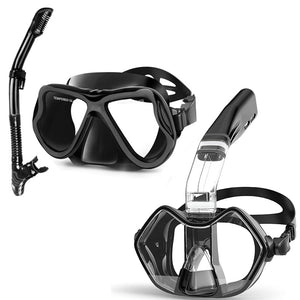 Greatever Adults G3 Half Face Snorkel Mask And Adults Snorkel Set
