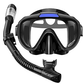 Ensemble de plongée Greatever pour adultes, équipement de plongée avec tuba, masque de natation panoramique antibuée