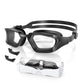 Greatever Anti-fog Swimming Goggles, HD Wide View Goggles Unisex-Adult