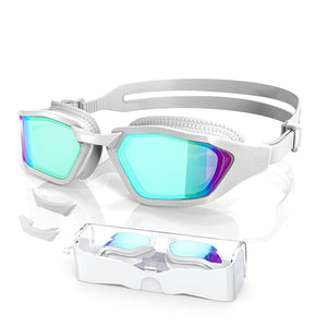 Greatever Anti-fog Swimming Goggles, HD Wide View Goggles Unisex-Adult
